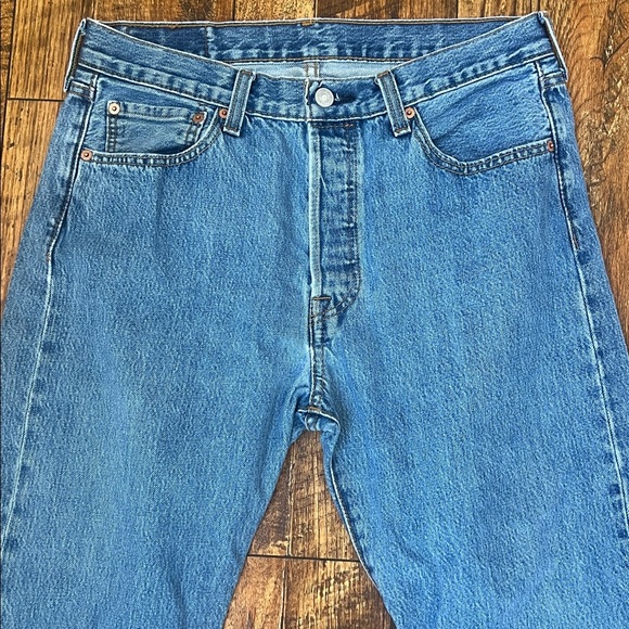 Levi’s 501 waist 33 blue denim jeans - Picture 11 of 14